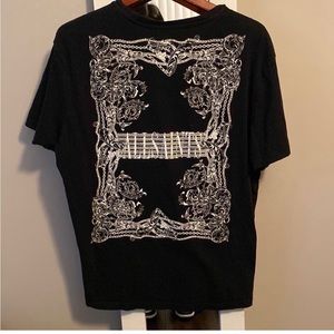 black all saints tee